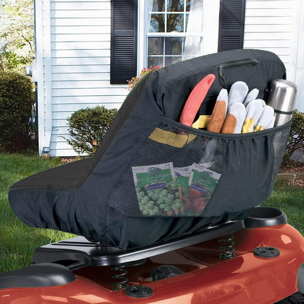 nipocaio Universal Lawn Mower Tractor Seat Cover Padded Storage Cover for Medium Comfort Cushion Walmart