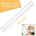 thumbnail image 2 of 7 Pack Plastic Clear Ruler,Bexikou Straight Ruler,Clear Acrylic Ruler,12 Inch Rulers with Centimeters and Inches, Measuring Tools for Office Contruction Rulers, 2 of 7