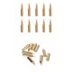 thumbnail image 1 of Sinkers De Pesca De Latón Jig Hooks Conector De Giratorio De Pesca Dorado, 1 of 9
