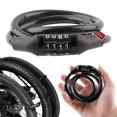 thumbnail image 2 of Anti-Theft Bicycle Combination Lock Rust Resistant Easy to Use Compact Size Mountain Bike 4-Digit Password Lock, 2 of 8