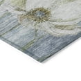 thumbnail image 4 of 10' X 14' Denim Blue And Sky Blue Floral Washable Indoor Outdoor Area Rug, 4 of 5