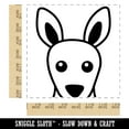 thumbnail image 2 of Peeking Kangaroo Square Rubber Stamp Stamping Scrapbooking Crafting - Medium 1.75in, 2 of 7