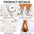thumbnail image 5 of Gocvo Canvas Tote Bags for Women, Large Multi-Pocket Shoulder Handbag, Crossbody Messenger Bag, Country Garden, 5 of 6