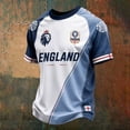 thumbnail image 2 of SJLDQY Mens England Soccer Tshirts Short Sleeve International Football T-Shirts for Men Casual Crew Neck England Lion Graphic Soft Athletic Tops, 2 of 3
