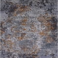 thumbnail image 1 of Ahgly Company Indoor Square Mid-Century Modern Black Eel Black Oriental Area Rugs, 5' Square, 1 of 6