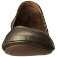 thumbnail image 2 of Lucky Brand Emmie Pewter Classic Ballet Leather Flat Slip On Rounded Toe Shoes Wide (Pewter, 5), 2 of 8