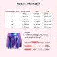 thumbnail image 7 of Hansber Kids Girls Metallic Shorts Hip Hop Jazz Dance Performance Cheerleading Tassels Skirts Dancewear Blue 16, 7 of 7