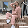 thumbnail image 4 of SPXTREME Women's Tracksuit Set 2 Piece Hoodie Sweatpants Lounge Oversized Sweatsuits Fall Outfits, 4 of 11
