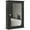 Black, variant on kleankin Bathroom Mirror Cabinet, Wall Mounted Medicine Cabinet w/ Shelves