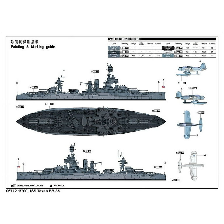 アメリカ海軍戦艦 BB-35 テキサス (プラモデル) - ホビーサーチ