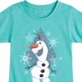 thumbnail image 3 of Frozen - Winter - Olaf Dancing In Snow - Toddler & Youth Girls Short Sleeve Graphic T-Shirt, 3 of 5