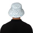 thumbnail image 5 of Sikiie Hand Drawn Turtle Reflective Double-Sided Bucket Hat, Sun Hat, for Gardening, Beaching, Camping, Hiking, Fishing, 5 of 6