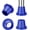 Blue, variant on SupreGear Non-Slip Chair Leg Tips, 1-1/8" Rubber Replacement Feet for Shower Chairs, Gray, 4-Pack