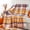 Harvest Rust Plaid, variant on Fall Plaid Throw Blanket for Couch Bed, Mustard Throw Blanket, Fall Decor