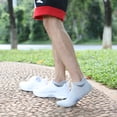 thumbnail image 2 of Qarigey 6 pares de calcetines deportivos para hombre, calcetines transpirables suaves para tobillos, calcetines protectores para pies, zapatillas Accesorios de calzado En blanco y negro METRO Qarigey AP013051-22, 2 of 6