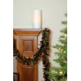 thumbnail image 2 of Northlight 50' x 3" Unlit Red/Green Wide Cut Tinsel Christmas Garland, 2 of 3