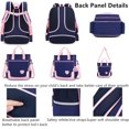 thumbnail image 5 of 2Pcs Bowknot Wave Point Prints Primary School Bookbag Rucksack Kids School Backpack Sets Student Book Bag for Students, 5 of 5