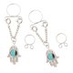 thumbnail image 1 of 1 Par De De Pezón De Ojos Y Palmas De Acero Inoxidable, Accesorio De Moda Sunnimix Nipplering de acero inoxidable, 1 of 8