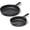 Charcoal, variant on Caraway Cast Iron Skillet Set - 8" & 10.5” Enameled Cast Iron Pan With 3 Layer Enamel Coating - No Seasoning Required - Compatible With All Stovetops - Free From Forever Chemicals - Rust