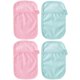 thumbnail image 2 of Durable Assorted Bath Mitts with Thumb Ring for Gentle Infant Bathing 4Pcs 100% Cotton Polyester, 2 of 3