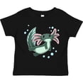 thumbnail image 3 of Inktastic Cute Axolotl Swimming with Bubbles Boys or Girls Toddler T-Shirt, 3 of 5