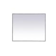 thumbnail image 1 of Elegant Decor MR43036GR 30 x 36 in. Metal Frame Rectangle Mirror, Grey, 1 of 4