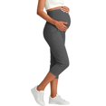 thumbnail image 5 of Only Moment Womens Knee Length Shorts Blended Fabric High Waisted Work Travel Pants with Pockets Stretchy Business Casual Slacks Yoga Shorts Dark Gray,XL, 5 of 5