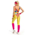 thumbnail image 3 of Women 80s Workout Costume with Vintage Accessories Set, 3 of 7