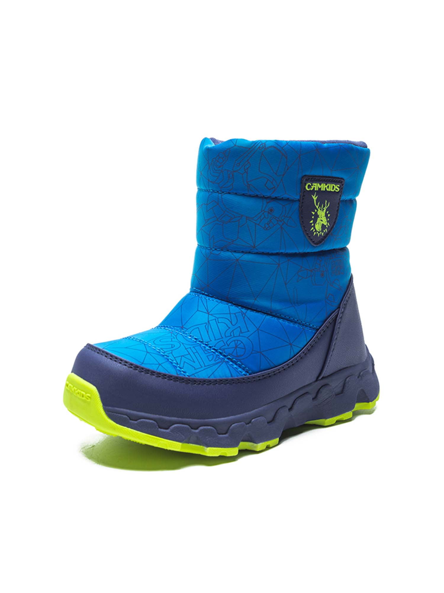 Own Shoe OneShoe Boy's Fluff Lined Snow Boots Winter Waterproof Slip