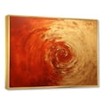 thumbnail image 2 of Designart "Vermillion Spiral In Gold And Red Sunset" Abstract Spirals Floater Framed Wall Decor, 2 of 5