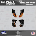 thumbnail image 5 of Kalair GFX Graphics Kit for Honda TRX300EX (2007-2013) Revolt Series, 5 of 6