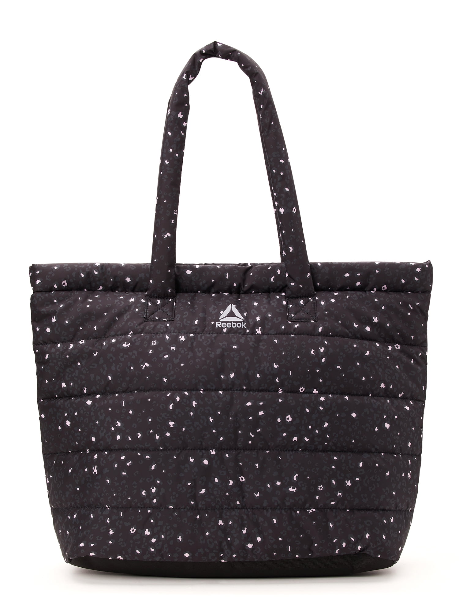 Reebok Women's Duffle Beatrice Tote Handbag, Black Leopard