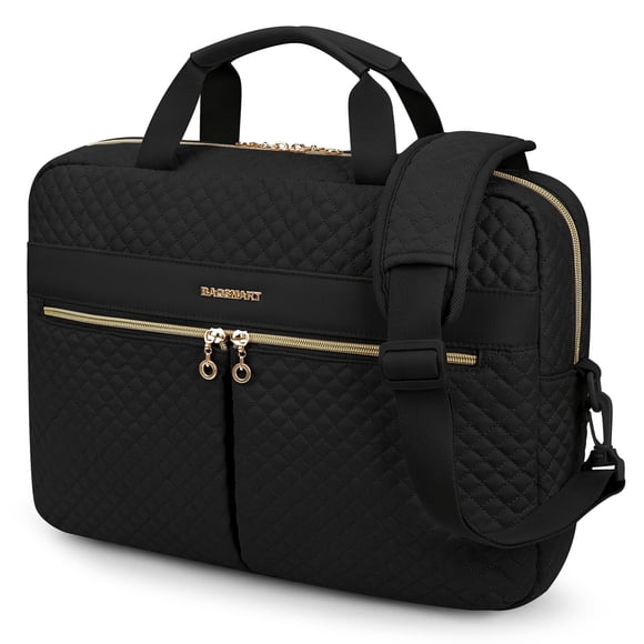 BAGSMART Laptop Bag 15.6 Inch Briefcase for Women Large Laptop Case Computer Bag Office Travel Business, Black