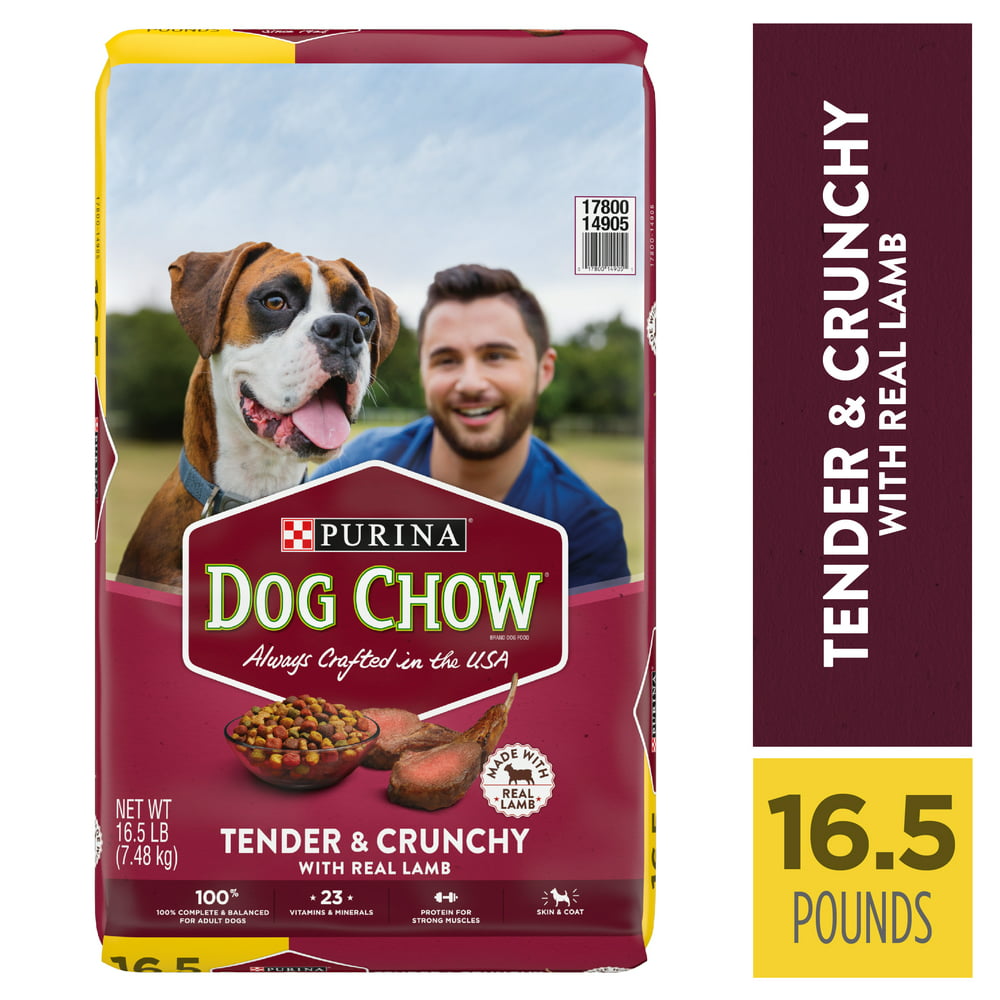 Purina Dog Chow Dry Dog Food, Tender & Crunchy With Real