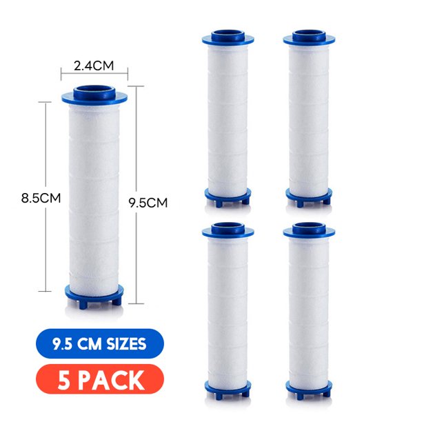 Filtro de cabezal de ducha de 3/5/10 Uds., juego de filtros de algodón para cabezal de ducha de repuesto, purificación de agua, accesorios de baño