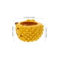 thumbnail image 2 of HEMOTON Ceramic Flower Vase Durian Ceramic Vase Planter Flower Vase For Flower Arrangement, 2 of 8