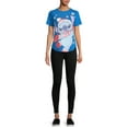 thumbnail image 2 of Stitch Women's Graphic Christmas T-Shirt with Short Sleeves, 2 of 5