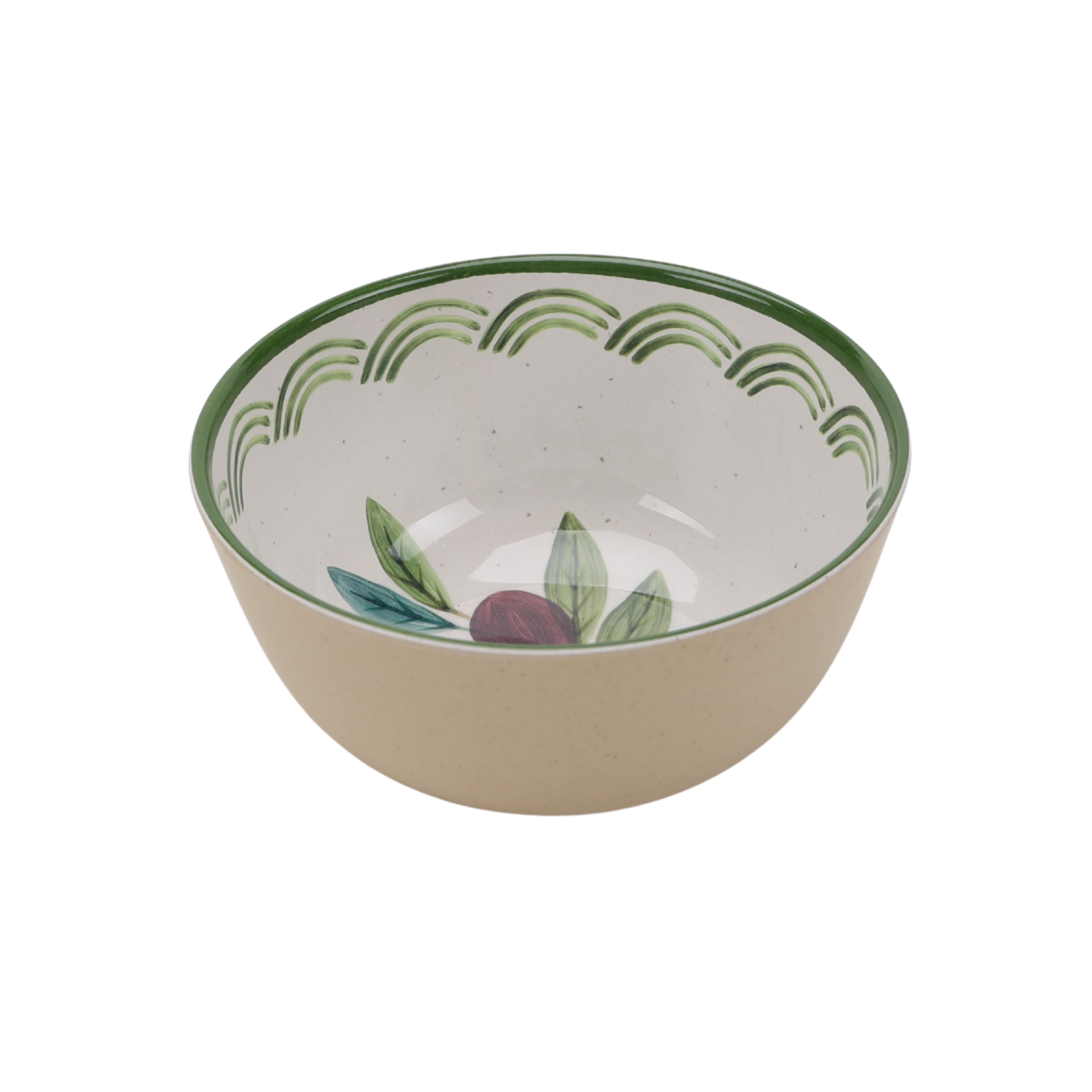 Better Homes & Gardens 12-Piece Bamboo Melamine Olive Design Dinnerware Set
