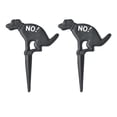 thumbnail image 1 of 2 letreros de jardín de hierro con forma de perro, decorados e insertados, para césped, decoración de jardín, accesorio de jardín (negro), 1 of 5