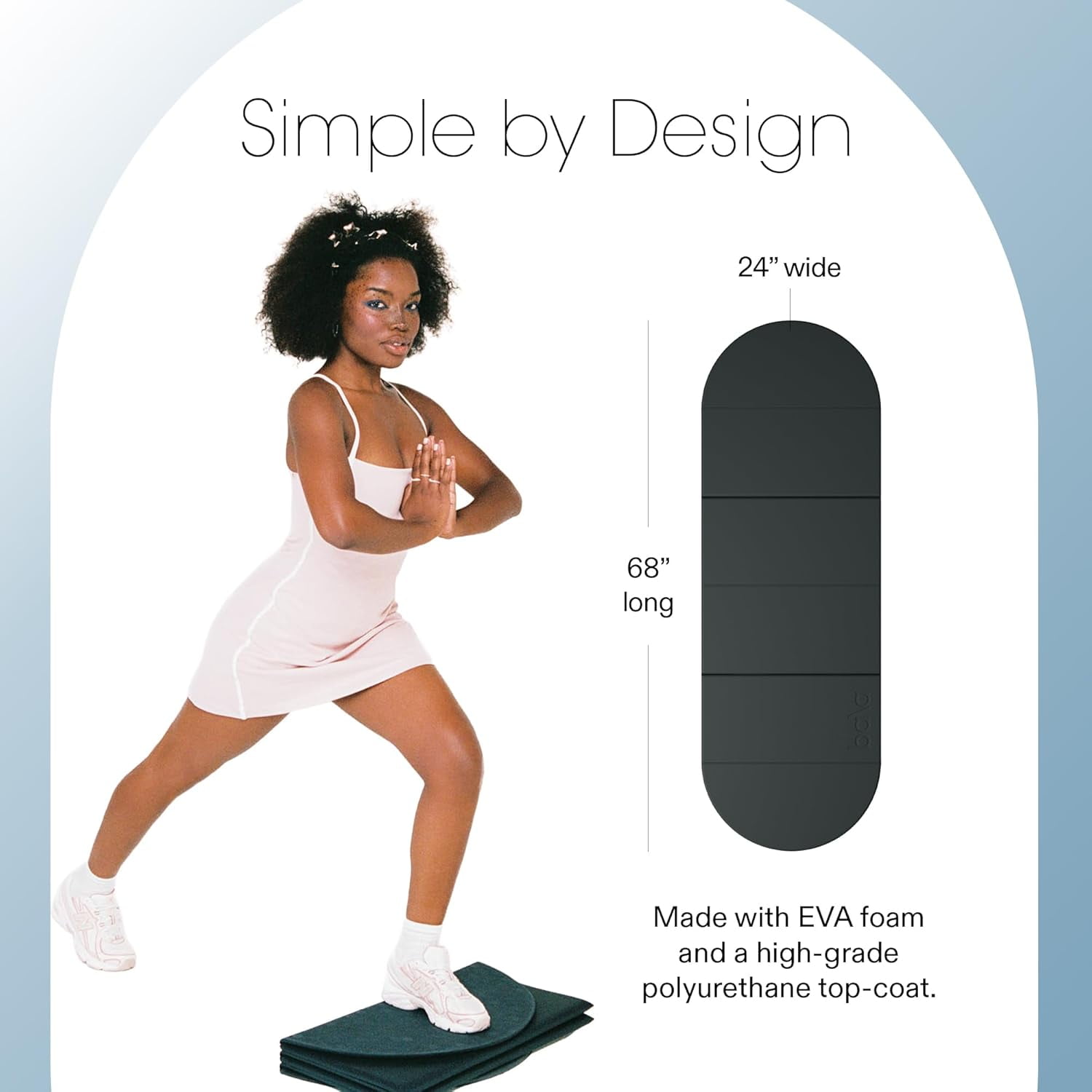Bala Compact Mat, Charcoal