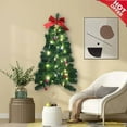 thumbnail image 6 of Wall Hanging Christmas Tree, Realistic Easy Setup Artificial Christmas Tree Holiday Decor Party Favor (Green), 6 of 7