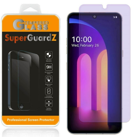 [2-Pack] For LG V60 ThinQ (5G Version) - SuperGuardZ Anti Blue Light [Eye Protection] Tempered Glass Screen Protector, Anti-Scratch, 9H Hardness