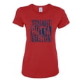 thumbnail image 1 of Straight Outta Boston BOS Fan | Fantasy Baseball Fans | Womens Sports Graphic T-Shirt, Red, 2XL, 1 of 4