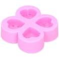 thumbnail image 2 of Molde de silicona para bricolaje, 4 cavidades, diferentes formas de corazón, pastel, jabón de chocolate, yeso de aromaterapia, 2 of 5