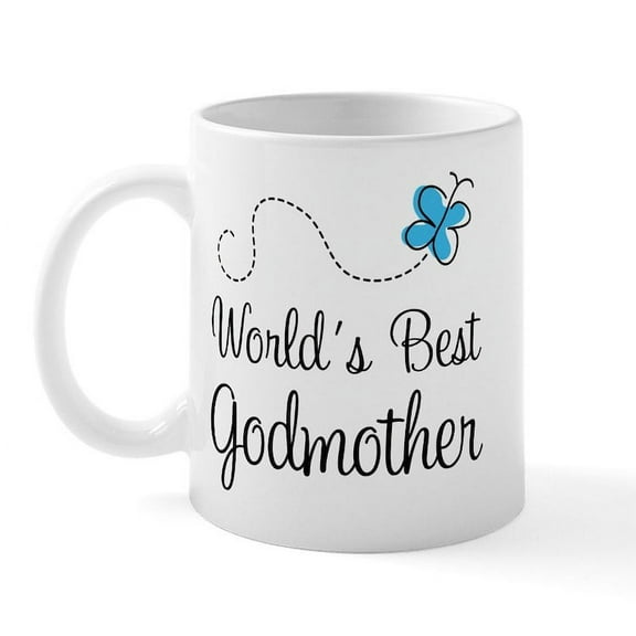 CafePress - World's Best Godmother Mug - 11 oz Ceramic Mug - Novelty Coffee Tea Cup