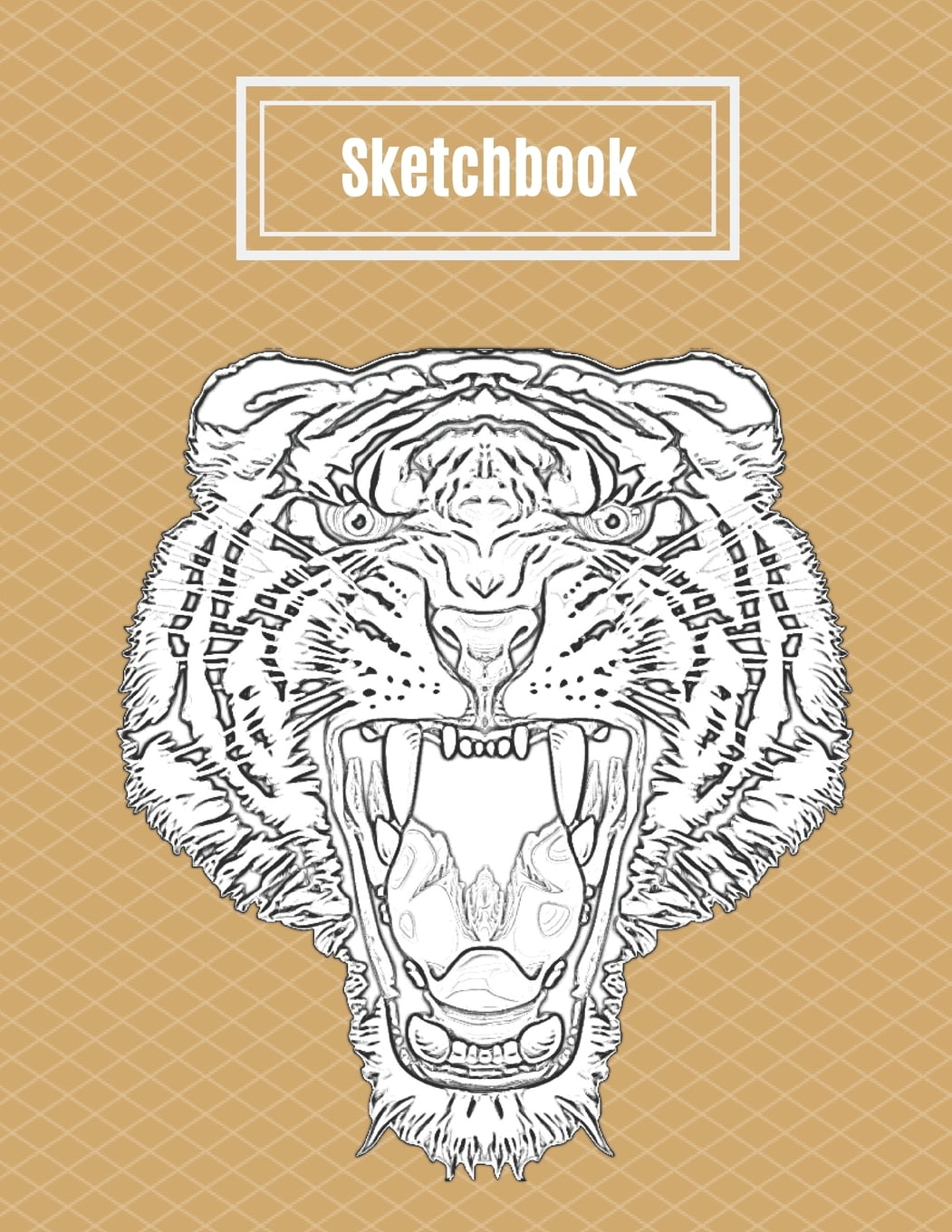 Tiger Sketchbook Sketchbook Sketchpad Drawing Book. Tiger Cover For