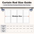 thumbnail image 6 of KoshiMe bronze Curtain Rods for Windows 144 to 168 inch,1" Adjustable Heavy Duty Curtain Rod, Modern Decorative Drapery Rods with Aluminium End Cap,Telescoping Single Window Curtains Rods Set, 6 of 7