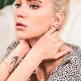 thumbnail image 3 of Dainty Gold Bar Bracelet for Women Simple Delicate Thin Cuff Bangle Hook Bracelet 18K Gold Plated Handmade Minimalist Jewelry, 3 of 11