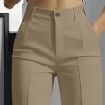 thumbnail image 2 of ShomPort Women's Summer High Waist Work Pants Casual Business Straight Dress Pant with Pockets, 2 of 7
