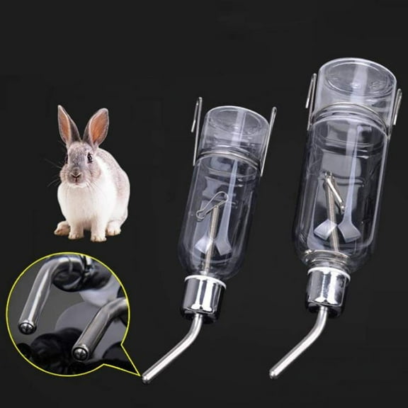 Limei 1Pc Small Pet Water Bottle No Drip, Small Animals Cage Water Drinking Bottle Pet Supplies for Rabbit, Guinea Pig, Ferret, Hedgehog, Squirrel, Rat, Chinchilla, Hamster Dispenser Bottle (350ml)